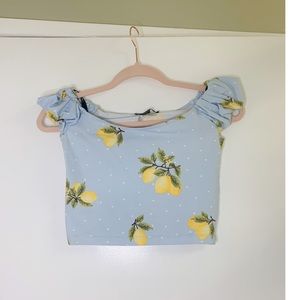 Adorable Lemon Crop Top